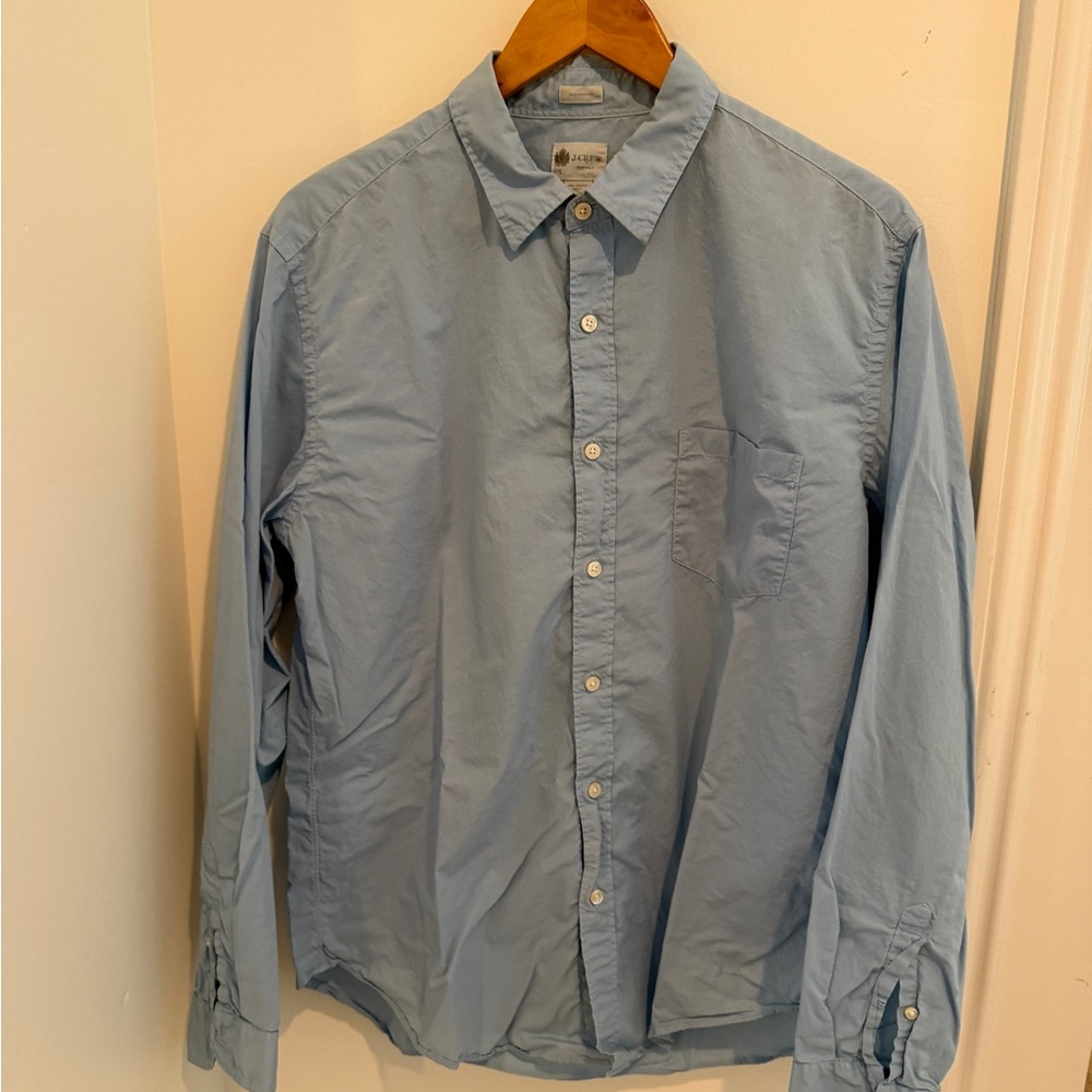 J. Crew Sky Blue Casual Button-Down Shirt